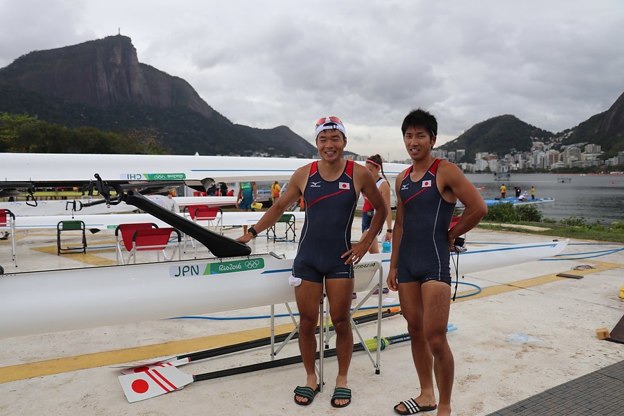 リオ五輪、軽量級女子ダブルスカル12位、軽量級男子ダブルスカル15位